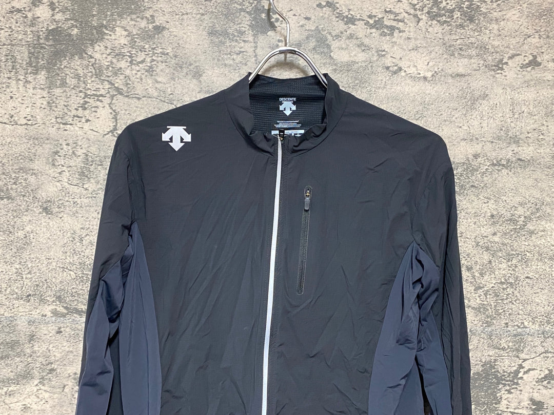 KF374 デサント DESCENTE 長袖 ウィンドブレーカー 黒 O