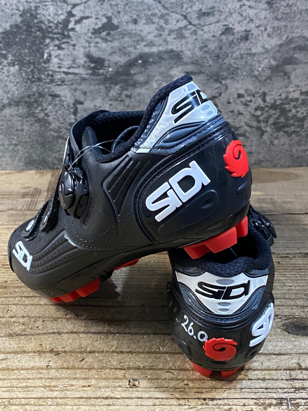 KG383 シディ SIDI TRACE MTB ビンディングシューズ 黒 SPD EU42 ※ペン字あり