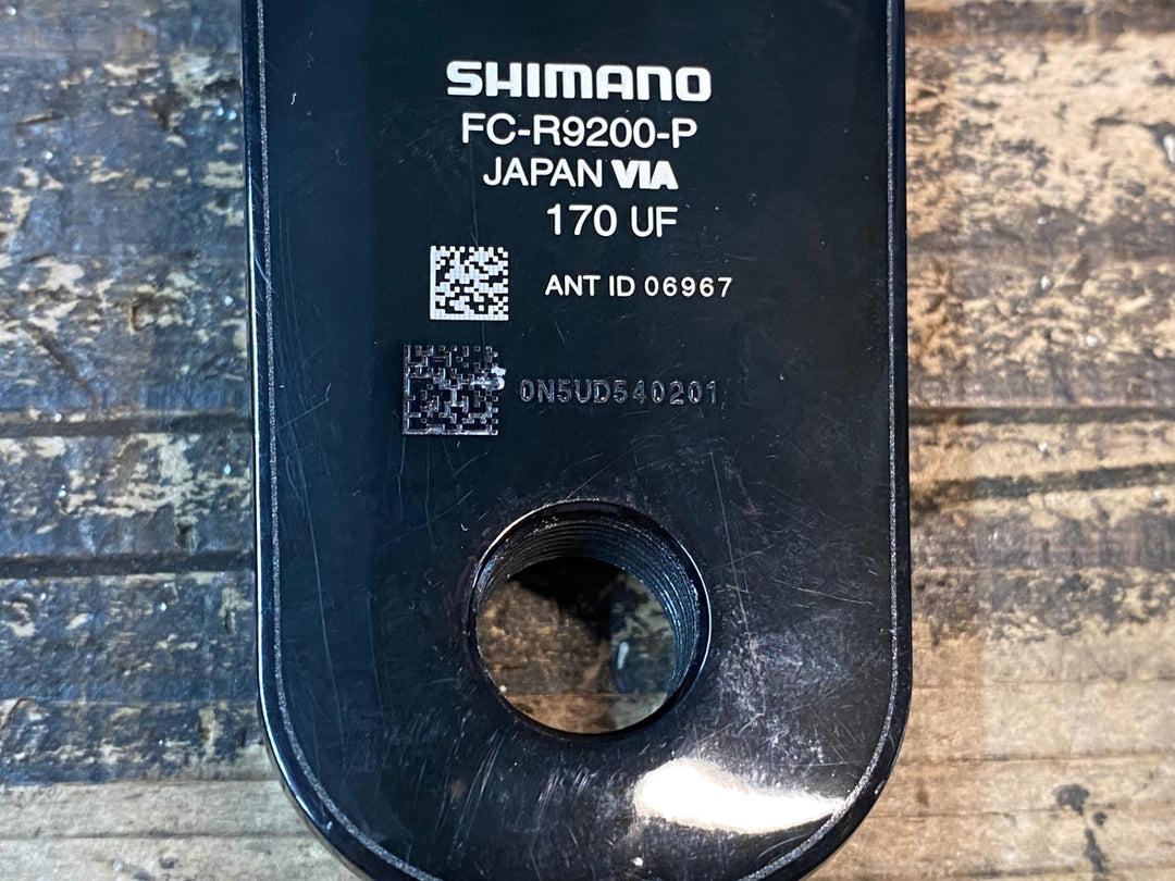 JD055 シマノ SHIMANO デュラエース DURA-ACE FC-9200-P パワーメーター クランクセット 170mm 50/34T 接続確認済