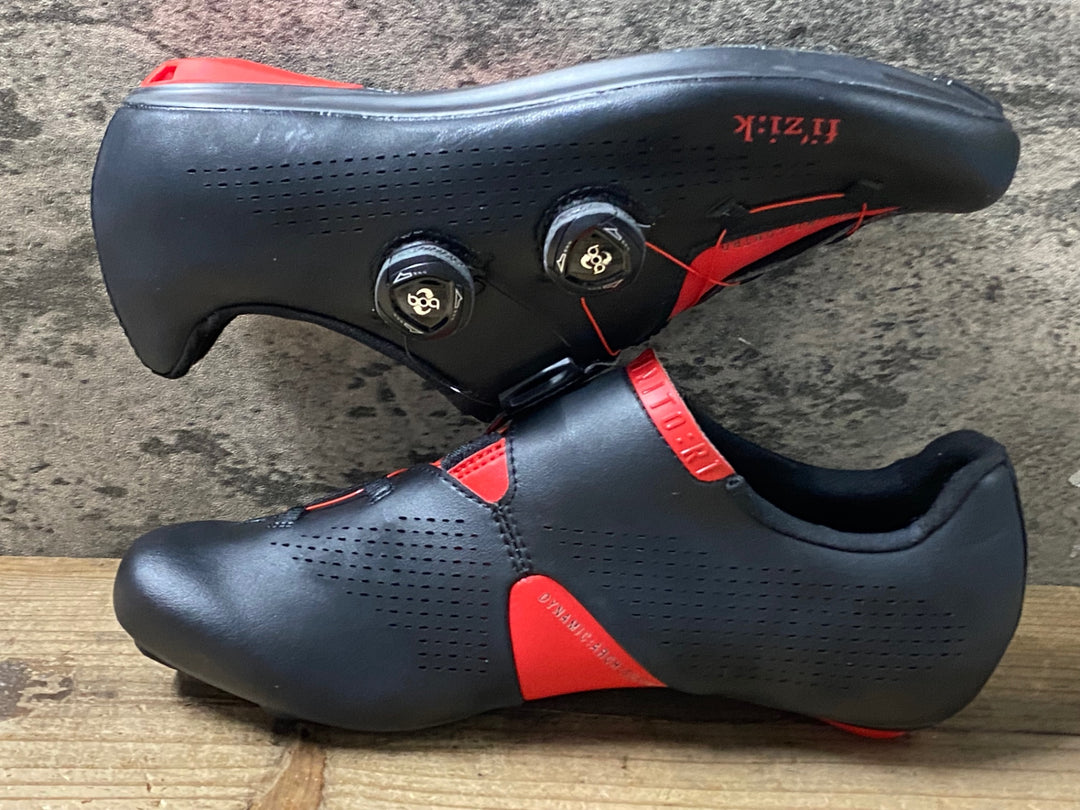 KI039 フィジーク fizik インフィニート R1 INFINITO ビンディングシューズ 3穴 黒赤 EU41