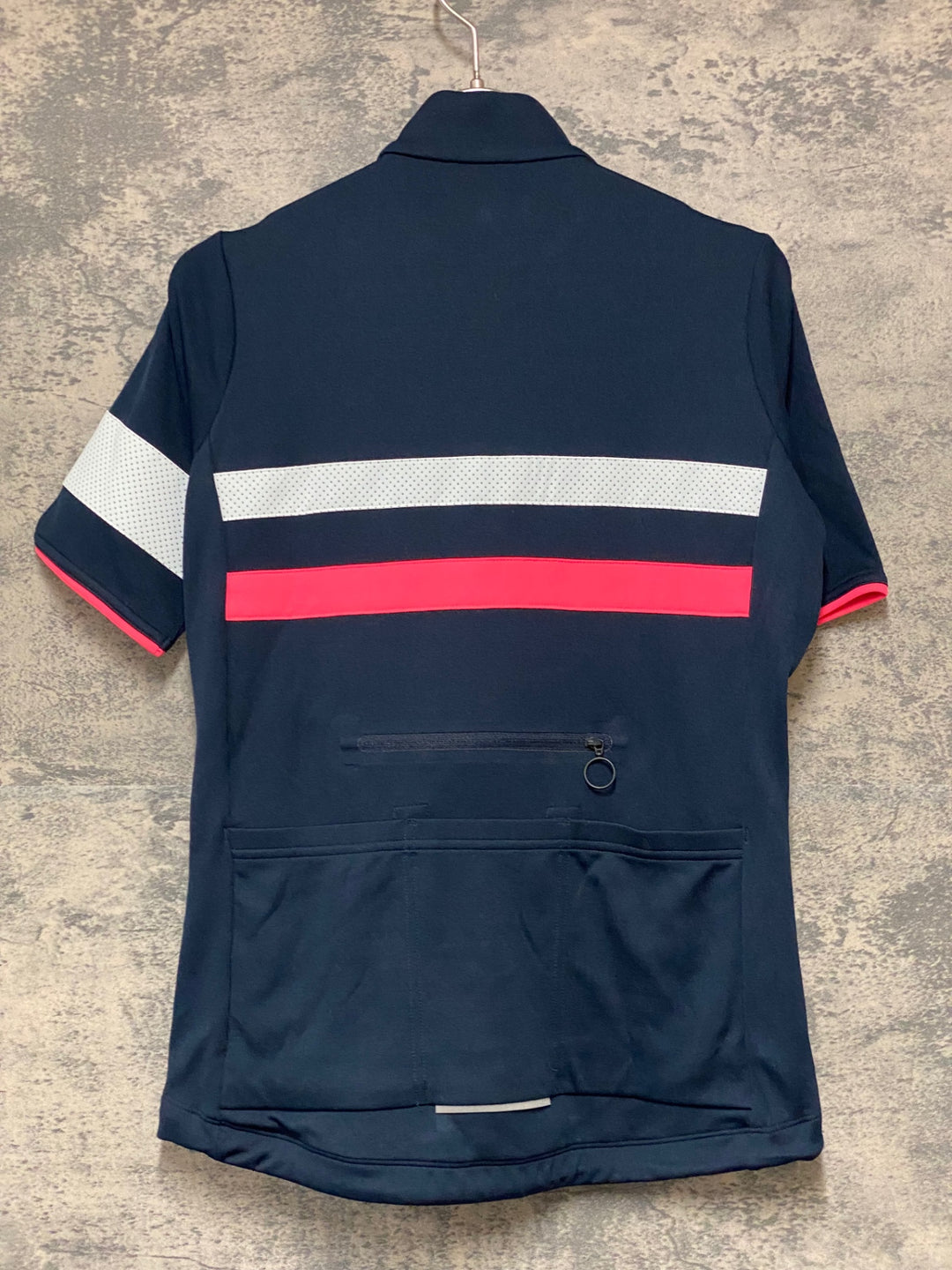 KG834 ラファ Rapha WOMEN’S BREVET JERSEY 半袖 サイクルジャージ 濃紺 S レディース