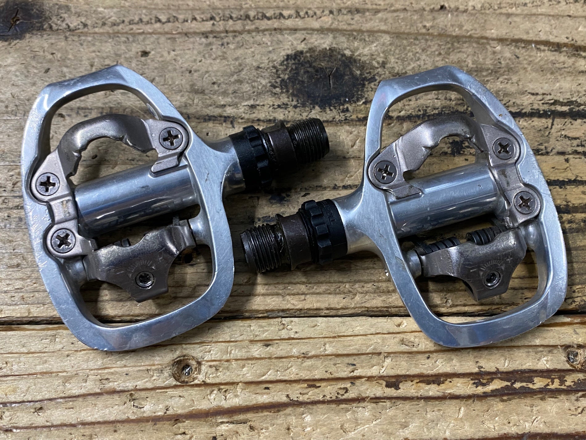 KO314 シマノ SHIMANO PD-A520 ビンディングペダル SPD シルバー