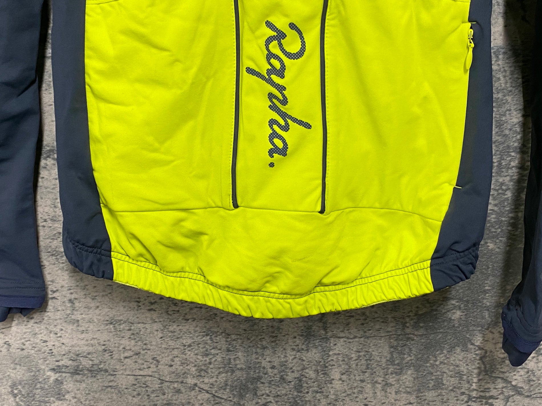 KA233 ラファ Rapha 長袖 サイクルジャケット グレー 黃 XS 裏起毛