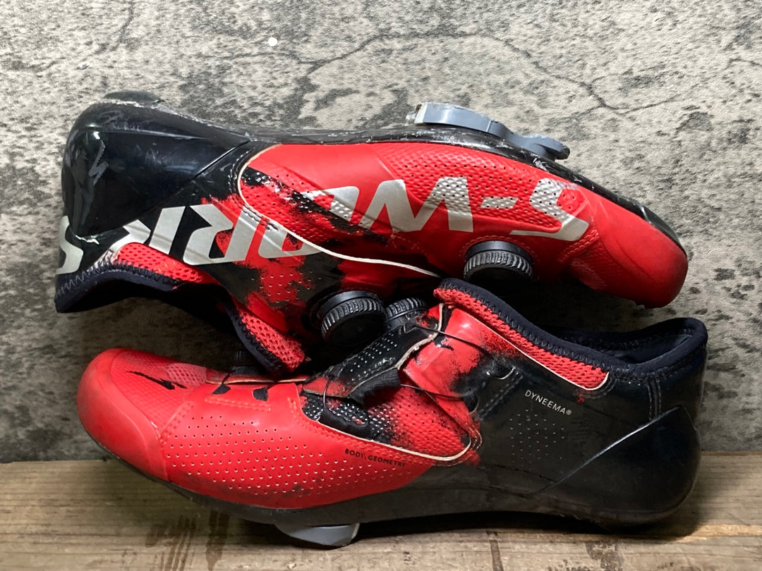 JP053 スペシャライズド SPECIALIZED S-WORKS ARES ビンディングシューズ BOA 3穴 赤 EU40