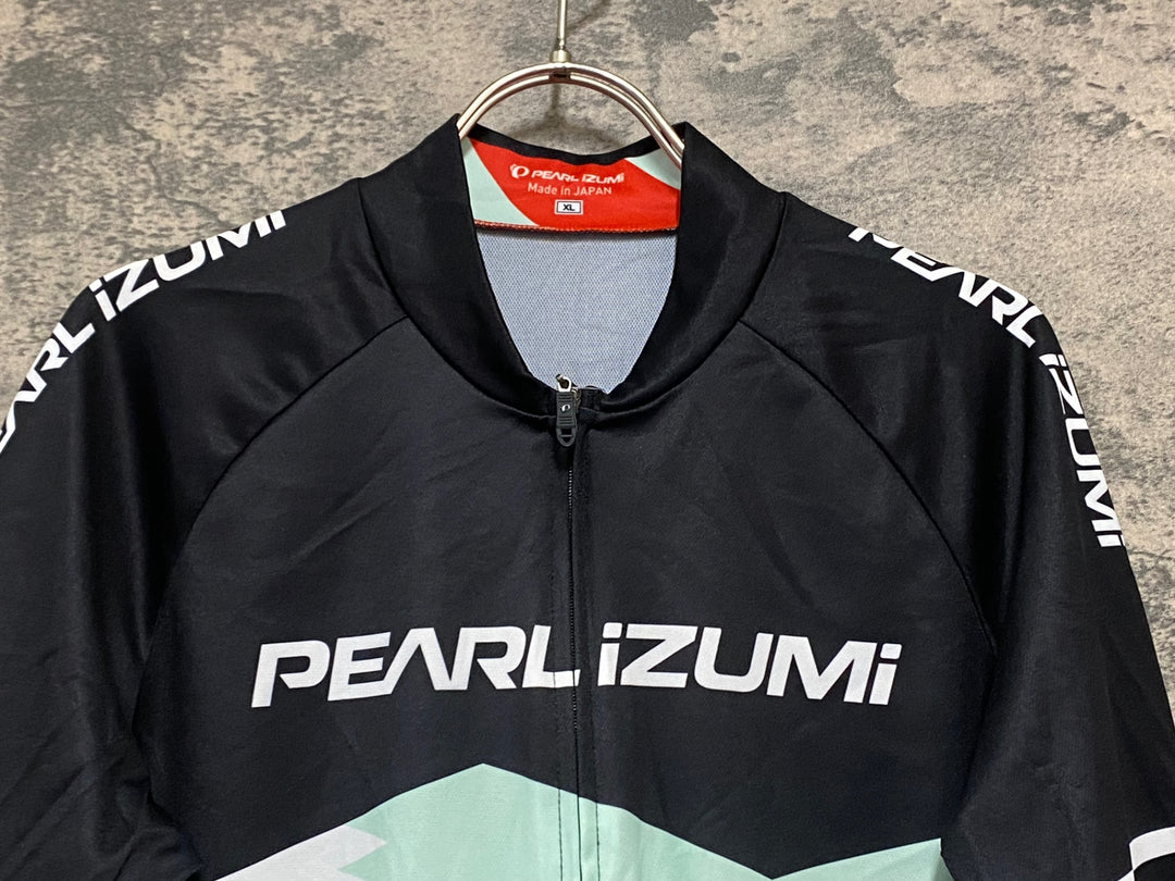 KL022 パールイズミ PEARL iZUMi 半袖 サイクルジャージ 黒 薄緑 白 XL