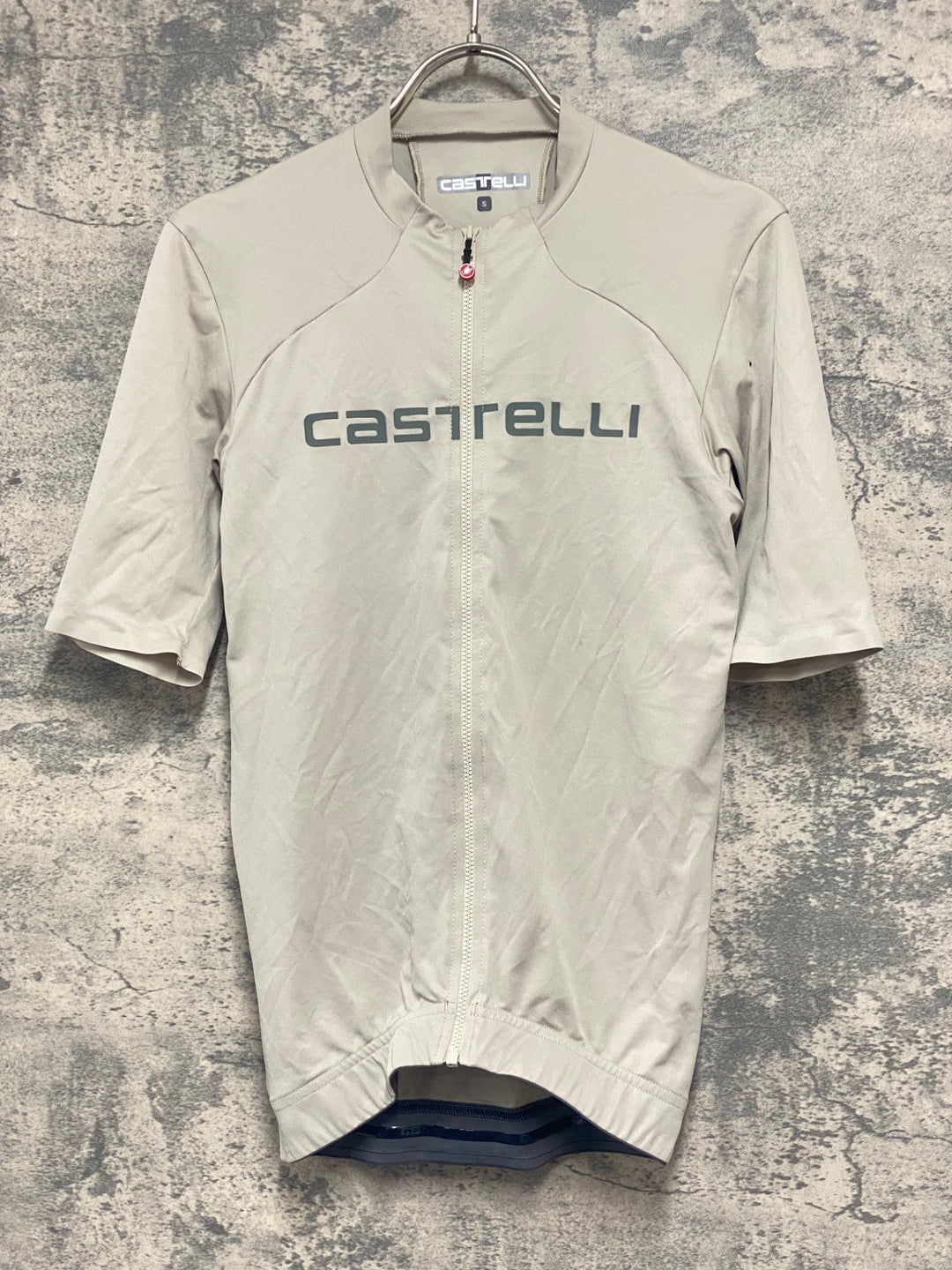 JY262 カステリ CASTELLI 半袖 サイクルジャージ 紺色 S　※余臭強め