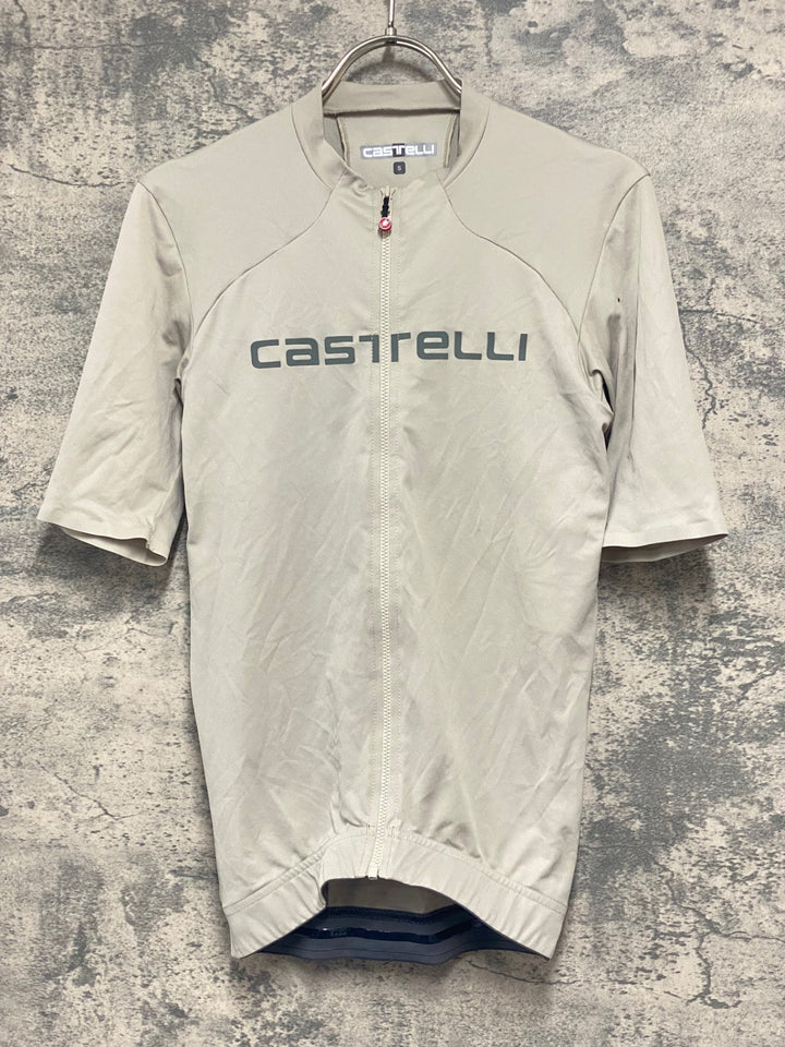 JY262 カステリ CASTELLI 半袖 サイクルジャージ 紺色 S　※余臭強め