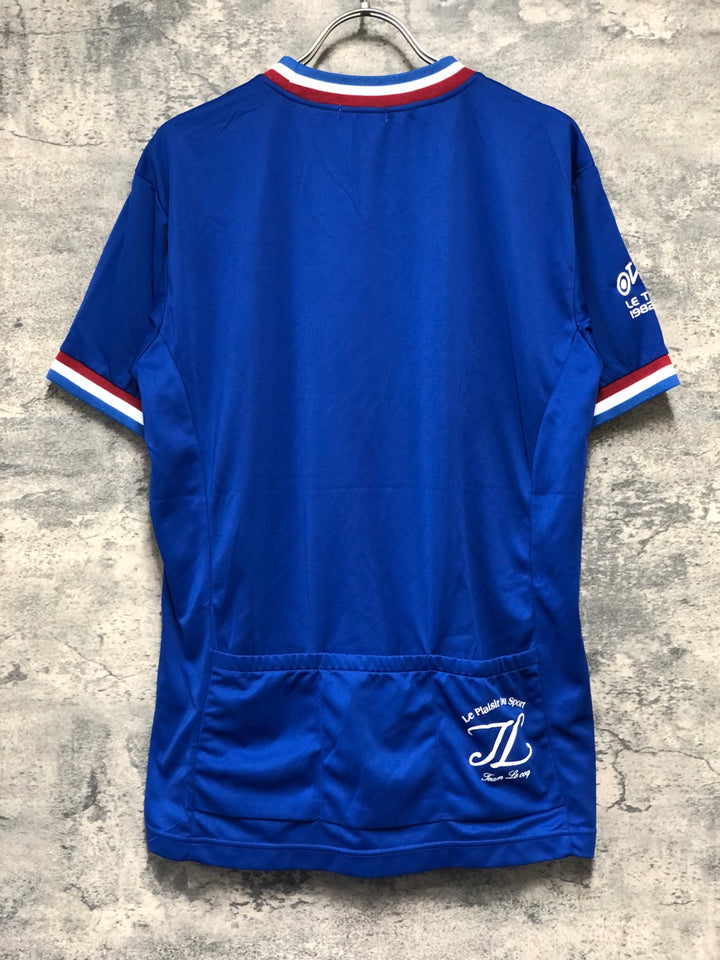 KK451 ルコックスポルティフ le coq sportif 半袖 Tシャツ サイクルジャージ 青 O