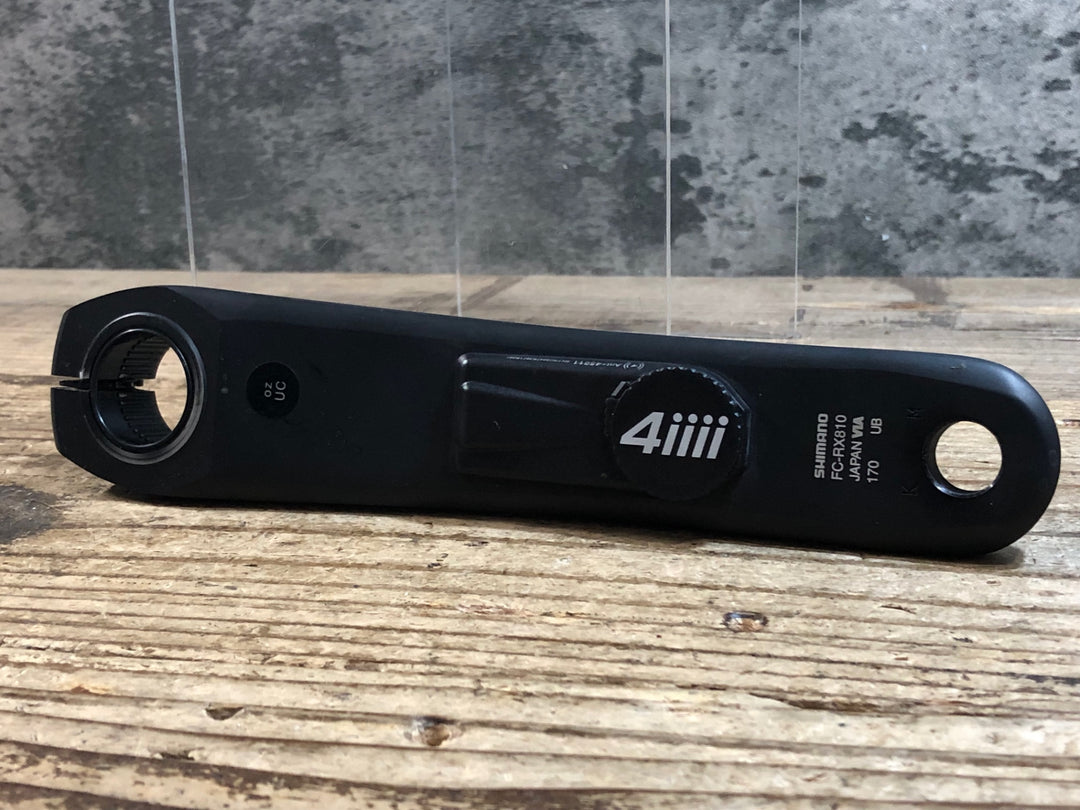 KJ602 4iiii PRECISION 3+ PLM300 ANT+ SHIMANO GRX FC-RX810 左クランク 170mm 接続確認済