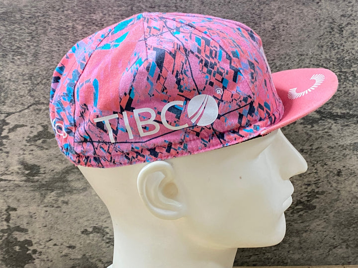 KH656 ラファ Rapha EF EDUCATION TIBCO-SVB CAP サイクルキャップ ピンク ※タグカット