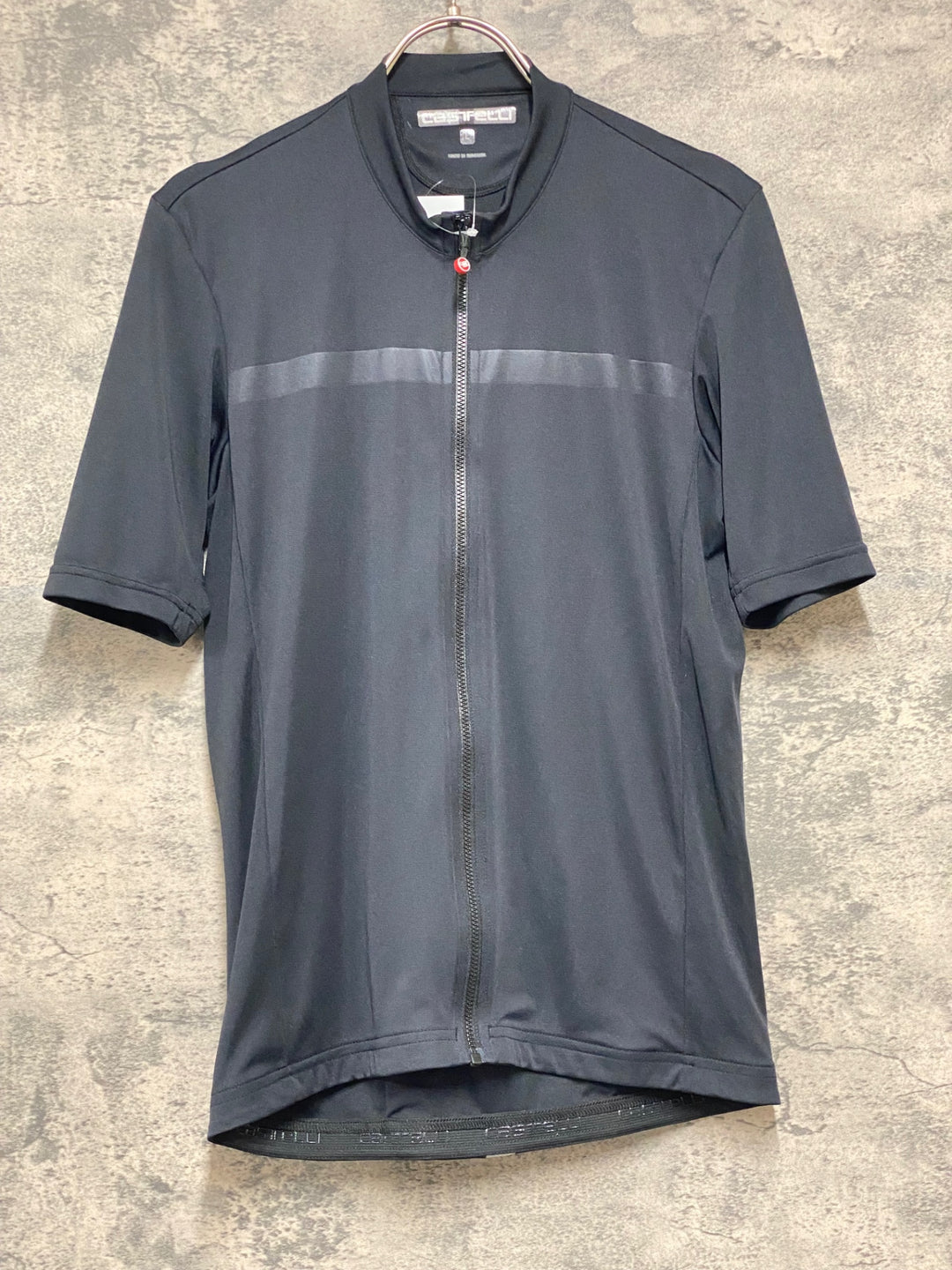 KC589 カステリ CASTELLI 半袖 サイクルジャージ 黒 L