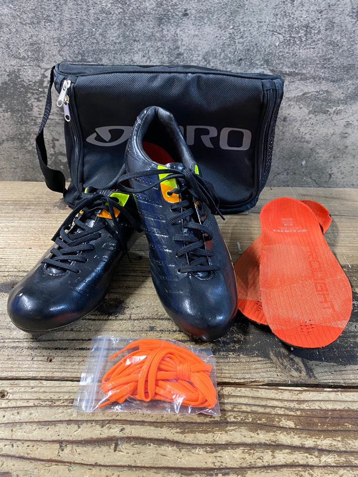 KD064 ジロ GIRO EMPIRE SLX ビンディングシューズ 3穴 レース 黒 EU40.5 EASTON EC90 SLX EU42.0