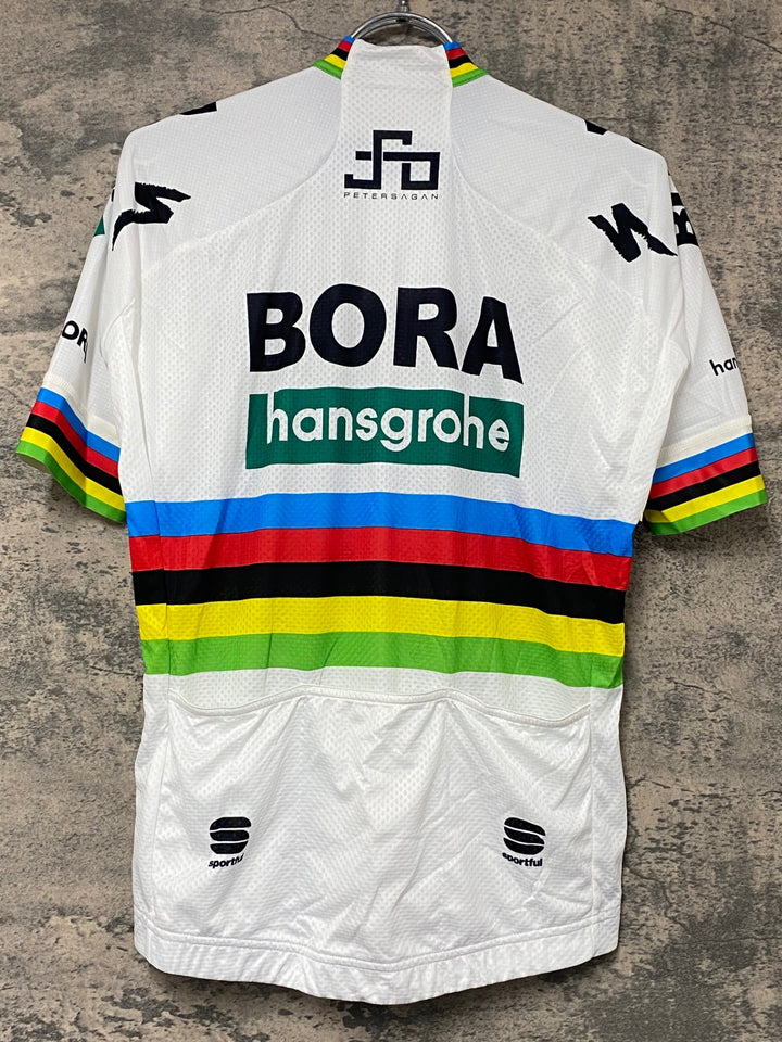 KJ818 スポーツフル sportful 半袖 サイクルジャージ 白 M BORA hansgrohe