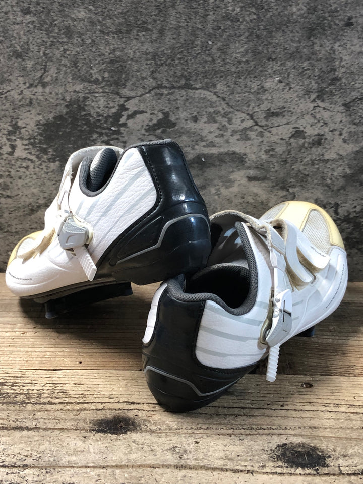 KD267 シマノ SHIMANO SH-RP300-E WIDE ビンディングシューズ 白 3穴 EU44