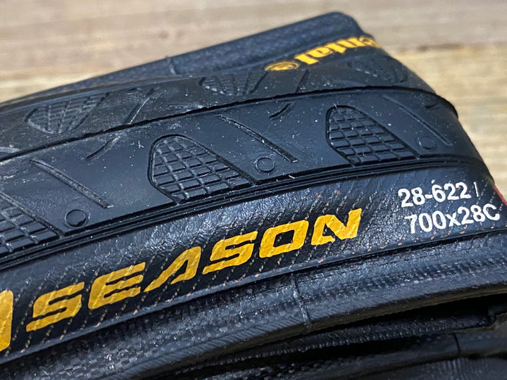 KJ019 コンチネンタル Continental GRAND PRIX 4SEASON クリンチャータイヤ 700x28C 2本セット