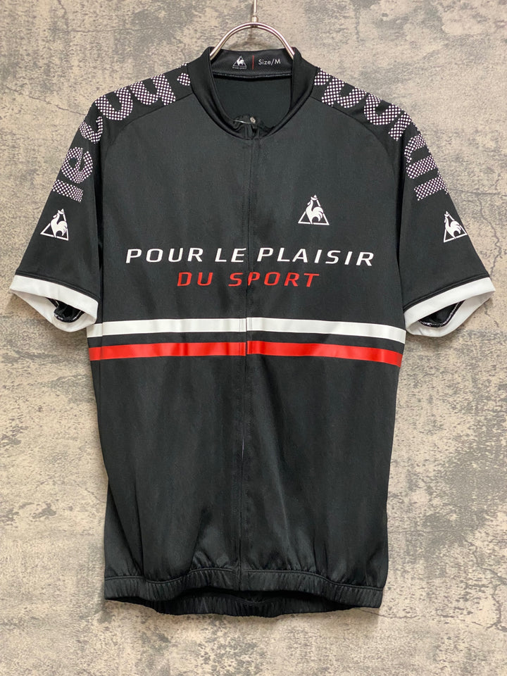 JP149 ルコックスポルティフ le coq sportif 半袖 サイクルジャージ 黒 M