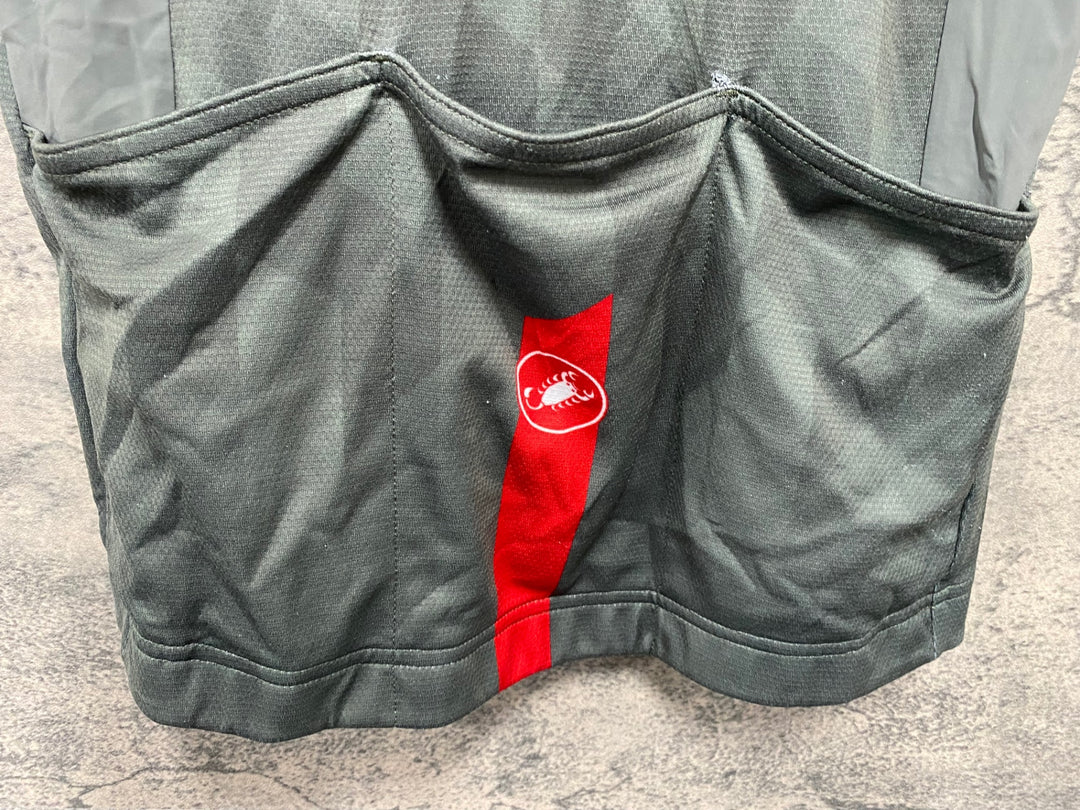 JQ907 カステリ CASTELLI ROSSOCORSA 半袖 サイクルジャージ 緑 M
