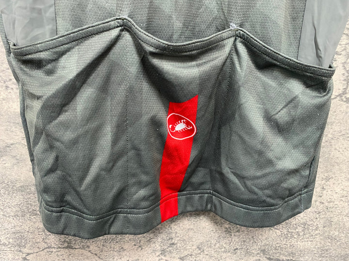 JQ907 カステリ CASTELLI ROSSOCORSA 半袖 サイクルジャージ 緑 M