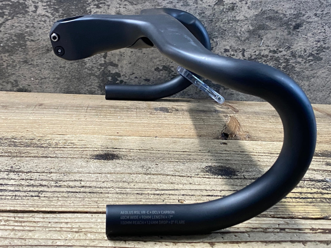 KA014 ボントレガー BONTRAGER AEOLUS RSL VR-C ステム一体型 カーボン ドロップハンドル ブラケットC-C400mm 90mm -7°