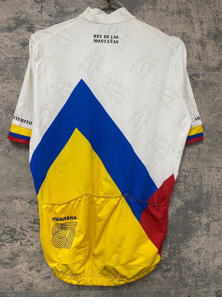 JE920 ラファ RAPHA PROTEAM MIDWEIGHT 半袖 サイクルジャージ M コロンビア