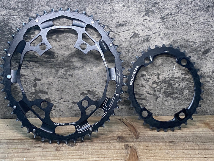 JO926 リデア RIDEA PowerRing W2T  R4-9 チェーンリングセット 50/34T 11S