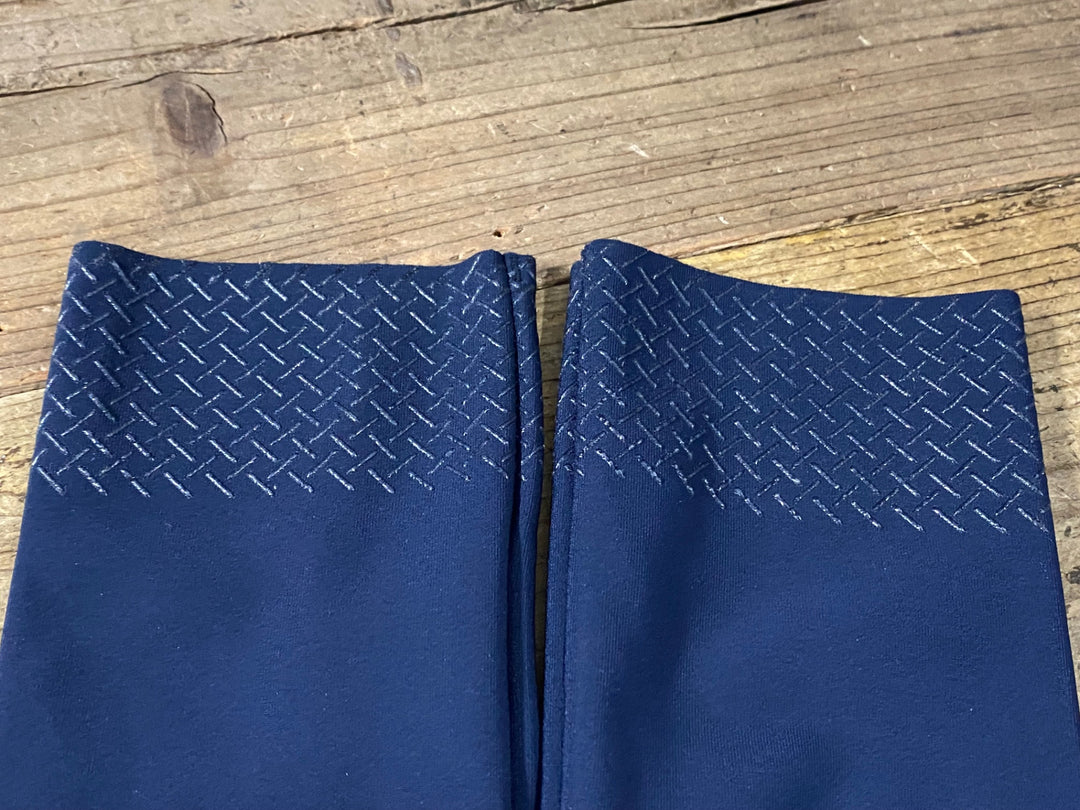 KM753 パスノーマルスタジオ PAS NORMAL STUDIOS LOGO ARM WARMERS ニーウォーマー 紺 M 裏起毛