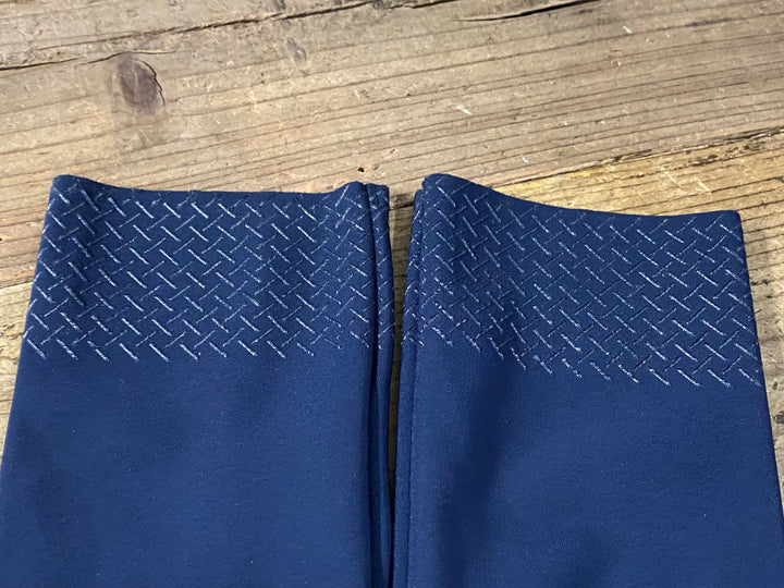KM753 パスノーマルスタジオ PAS NORMAL STUDIOS LOGO ARM WARMERS ニーウォーマー 紺 M 裏起毛