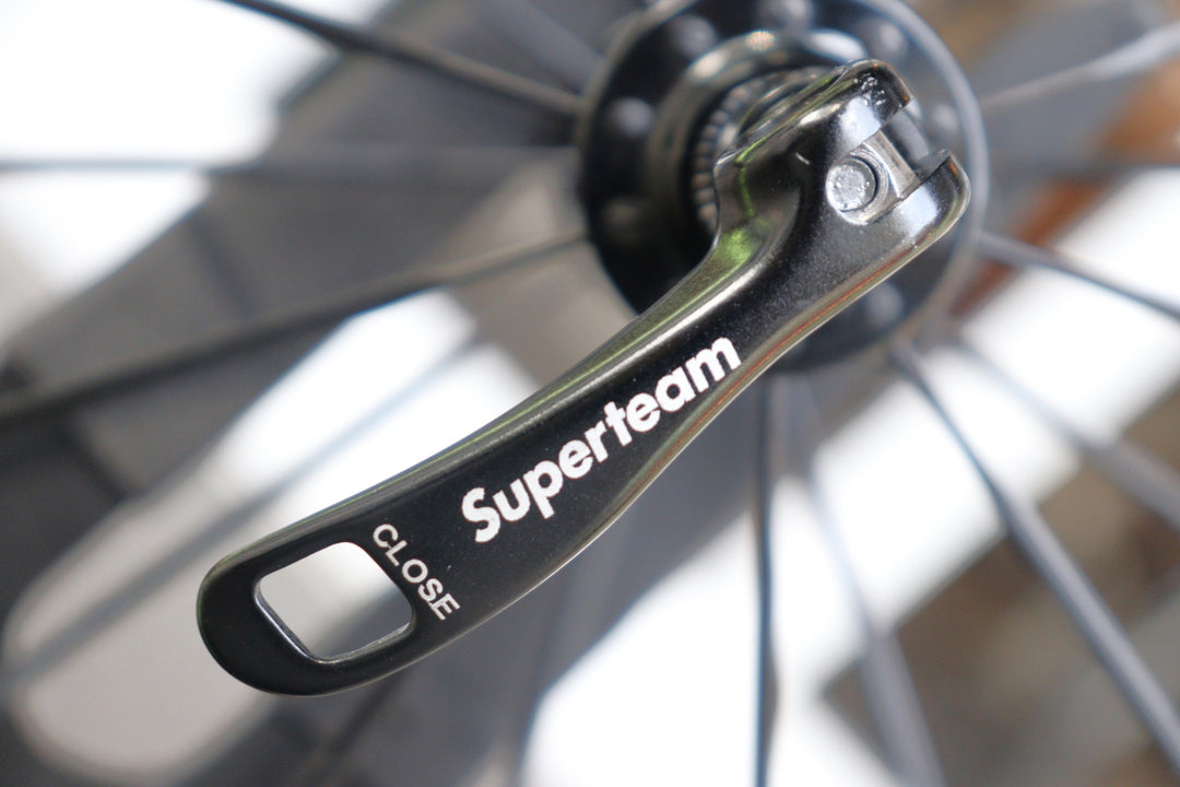 スーパーチーム SUPER TEAM 50mm カーボン クリンチャー ホイールセット シマノ11/12S 【横浜店】