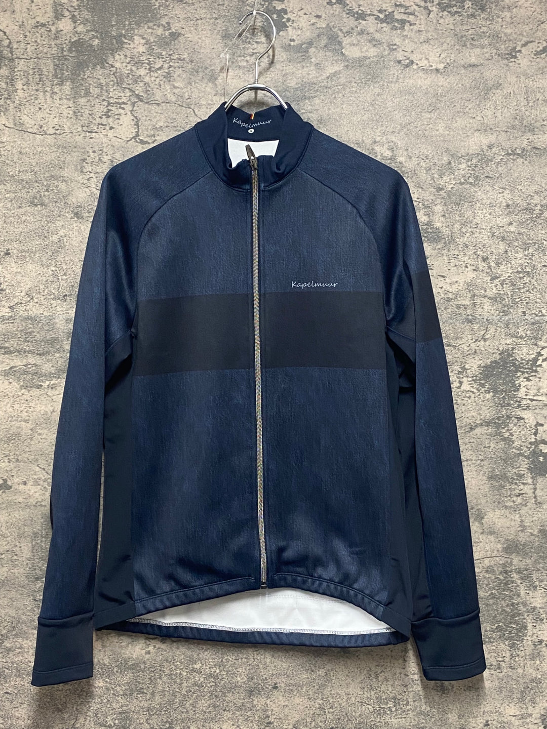KP909 カペルミュール KAPELMUUR 長袖 サイクルジャージ 紺 黒 L 裏起毛