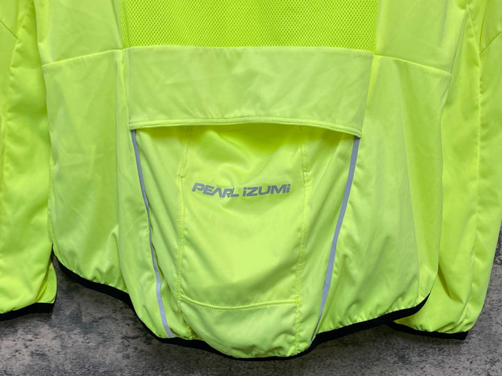 JW070 パールイズミ PEARL iZUMi 長袖 ウインドブレイカー 黄 L