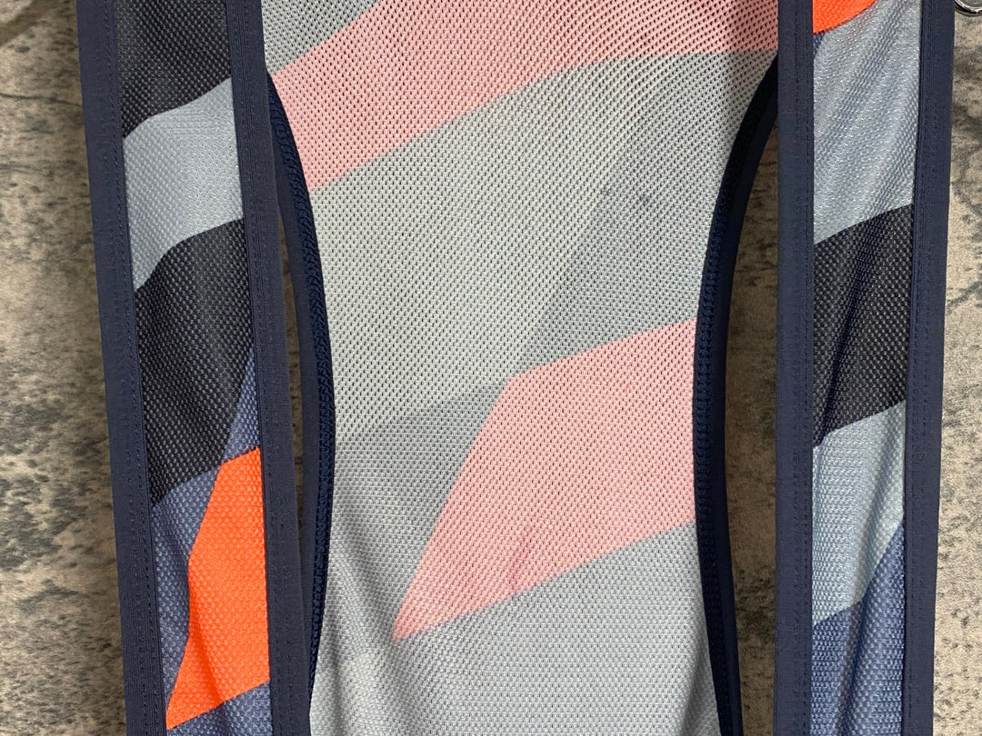 JW298 カステリ CASTELLI ビブショーツ ネイビー オレンジ XL