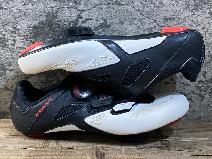 KG422 マヴィック MAVIC COSMIC ELITE ビンディングシューズ 3穴 ブラック ホワイト EU41 1/3 ※ペン字あり