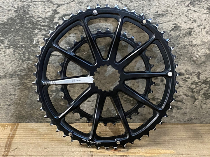 JS017 ホログラム HOLLOWGRAM OPI SPIDERING SL チェーンリング 50/34T アウターインナー一体型