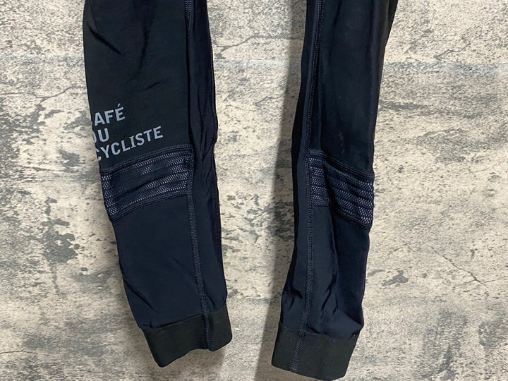 JY616 カフェドシクリステ CAFE DU CYCLISTE AUDAX MARCELINE MEN カーゴ ビブタイツ 黒 M 裏起毛