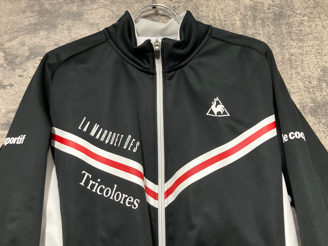JU246 ルコックスポルティフ le coq sportif 裏起毛 サイクルジャケット 黒 L 裏起毛