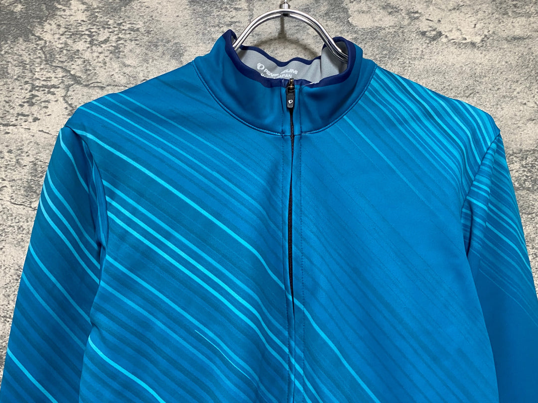 KF320 パールイズミ PEARL iZUMi 長袖 サイクルジャージ 青 XL 裏起毛
