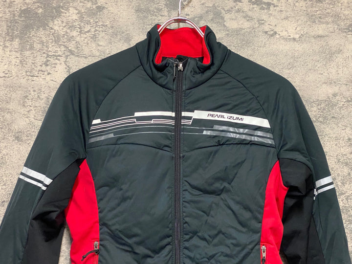 KP594 パールイズミ PEARL iZUMi 長袖 サイクルジャケット 黒 赤 レディース 裏起毛