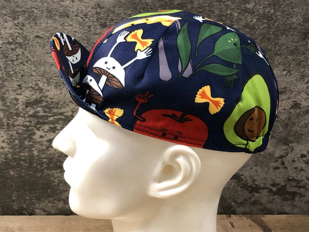 KM418 ポールスミス Paul Smith サイクルキャップ 紺 総柄 フリーサイズ