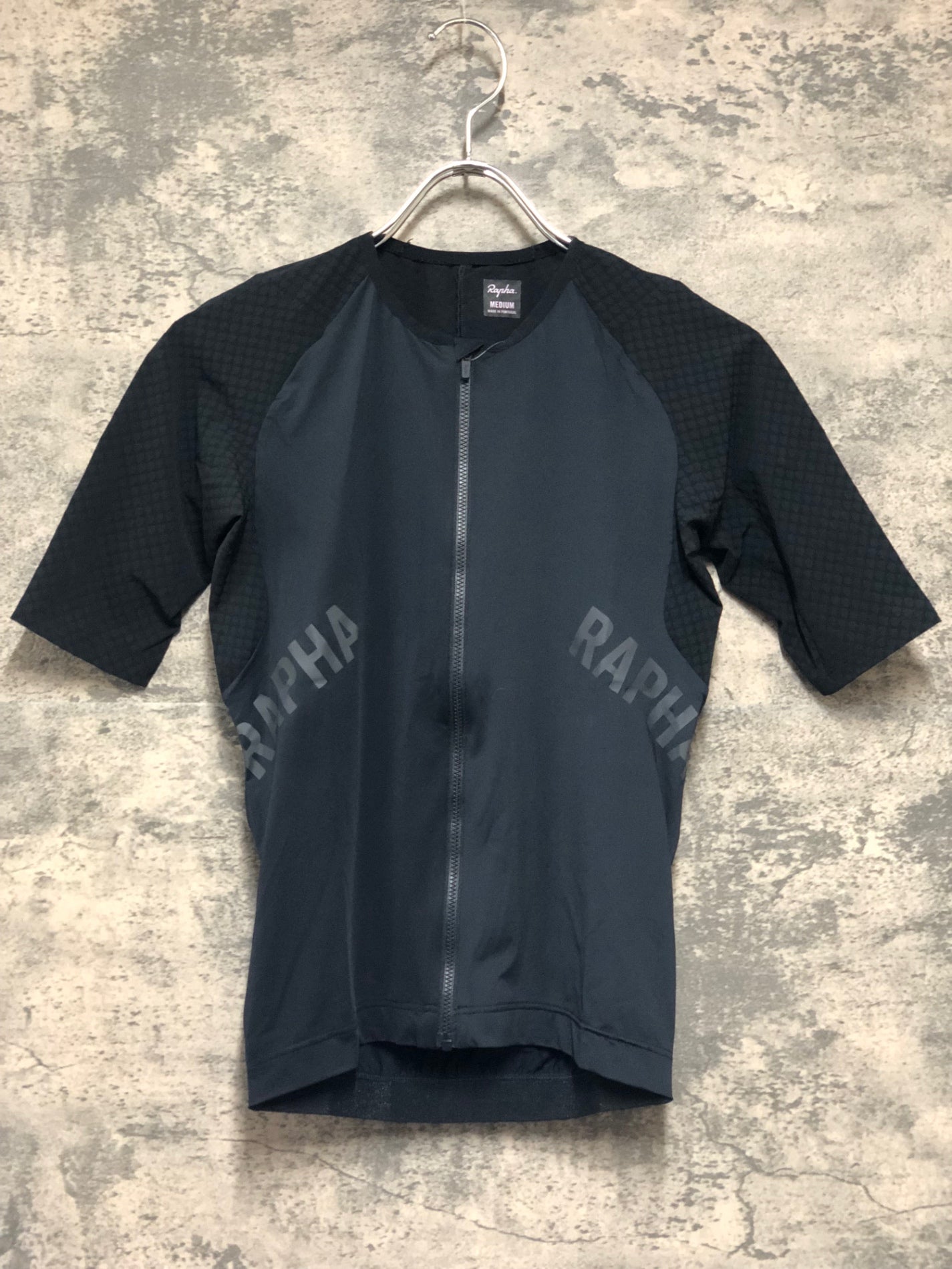 KM114 ラファ Rapha PRO TEAM AERO JERSEY 半袖 サイクルジャージ 黒 M