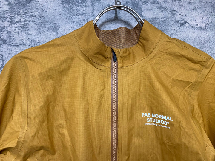 JY518 パスノーマルスタジオ PAS NORMAL STUDIOS Mechanism Rain Jacket 長袖 サイクルジャケット オレンジ レディース M PERTEX SHIELD AIR