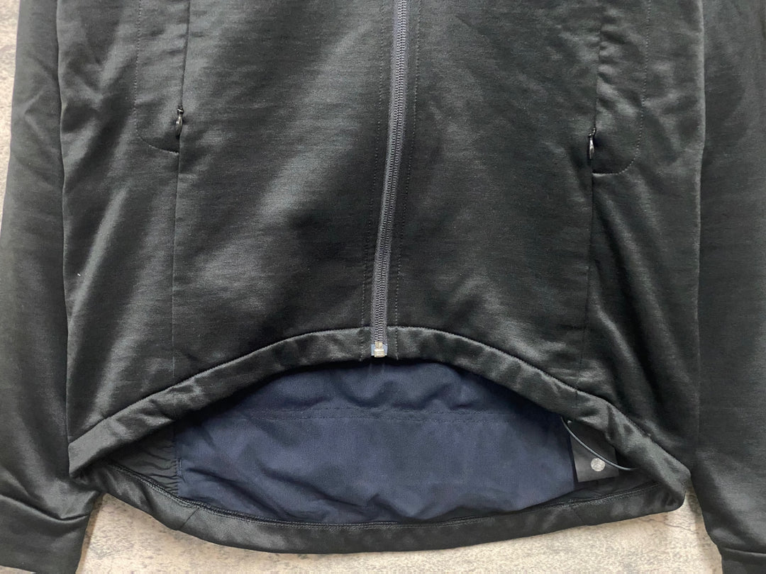 KB643 ラファ Rapha CLASSIC WINTER JERSEY 長袖 サイクルジャージ 黒 L