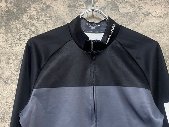 KL020 パールイズミ PEARL iZUMi 長袖 サイクルジャージ 黒 グレー XL 裏起毛