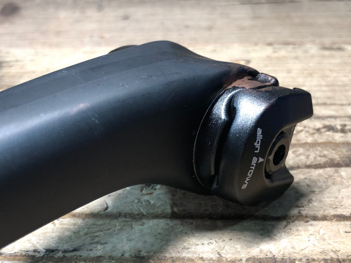 JK923 スペシャライズド SPECIALIZED S-WORKS カーボン シートポスト 27.2mm alloy rail ※レール固定部非純正、カット済み、凹みのためジャンク