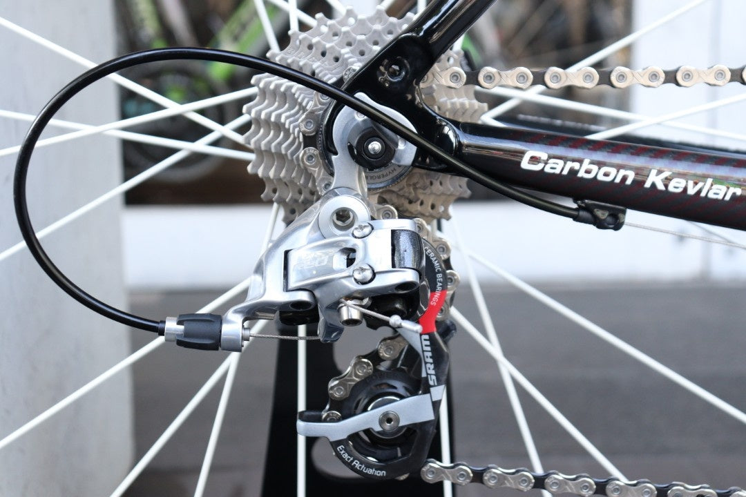 訳アリ クオータ KUOTA クレド KREDO 2007モデル Sサイズ スラム RED MIX 10S カーボン ロードバイク 【横浜店】