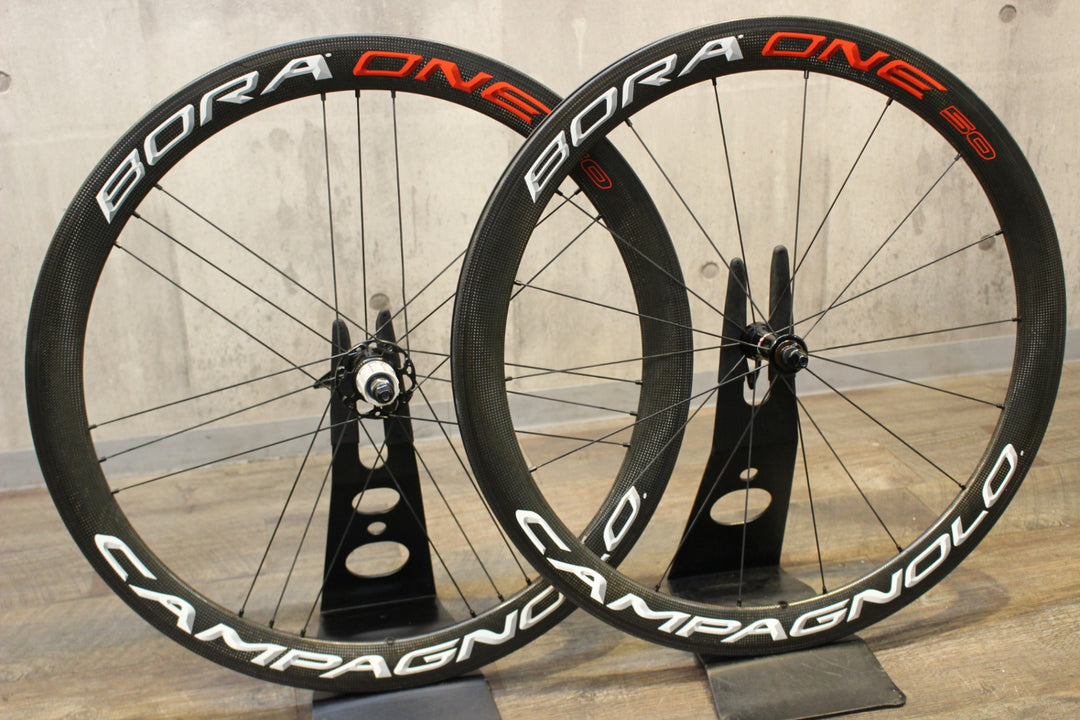 カンパニョーロ CAMPAGNOLO ボーラワン BORA ONE 50 カーボン クリンチャー シマノ 11S/12S ホイールセット 17C 【名古屋店】