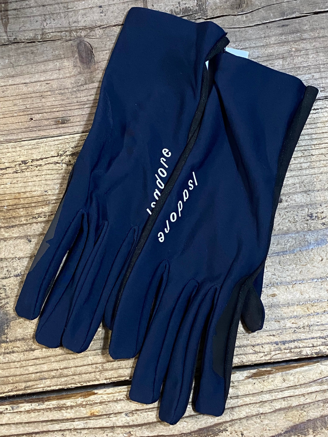 KD147 イザドア Isadore Autumn Spring Gloves 長指 グローブ 紺 XL 裏起毛 未使用