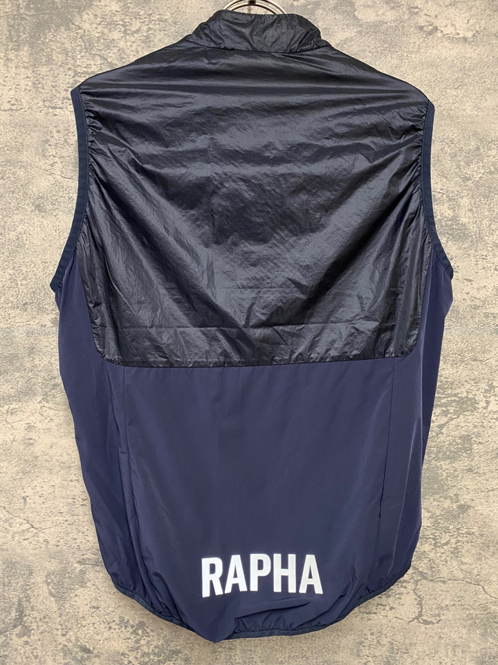 KD618 ラファ Rapha PRO TEAM INSULATED GILET サイクルベスト ジレ 紺 M