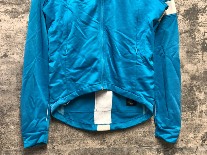 JZ506 ラファ RAPHA TRAINING WINTER JERSEY 長袖 サイクルジャージ S 水色 TEAM SKY