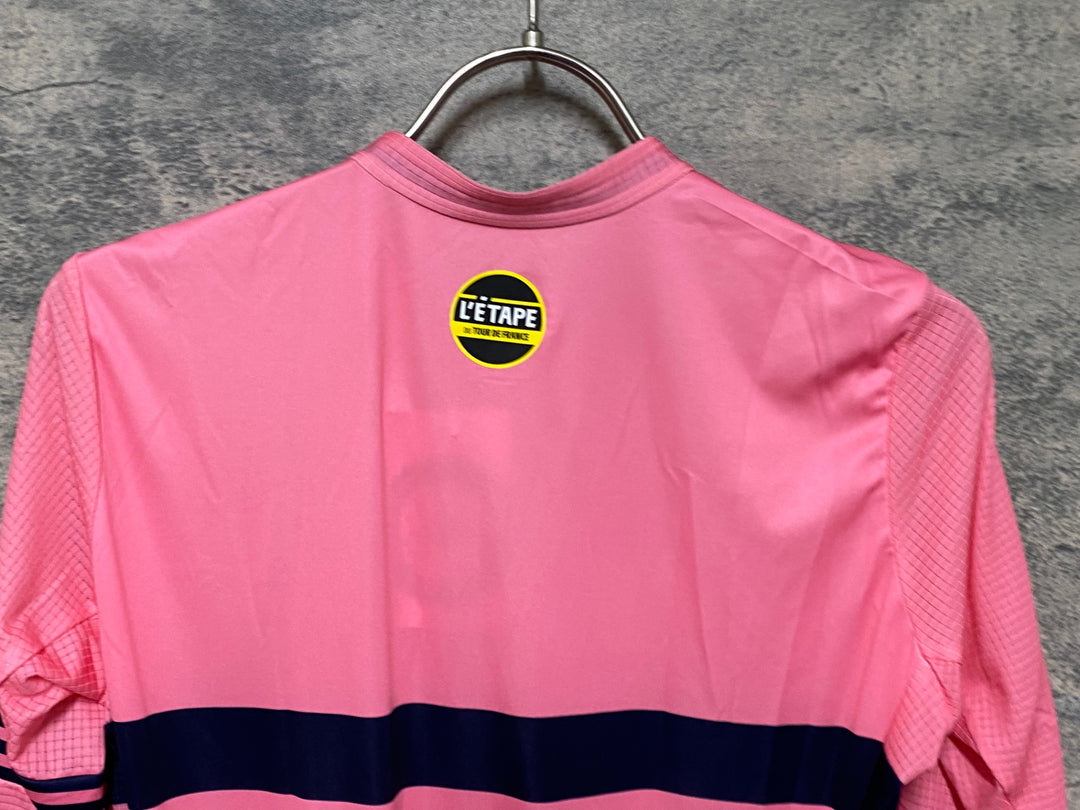 JP160 ラファ Rapha ETAPE 2021 MEN'S RCC PT FLYWEIGHT JERSEY 半袖 サイクルジャージ ピンク S ※シミ