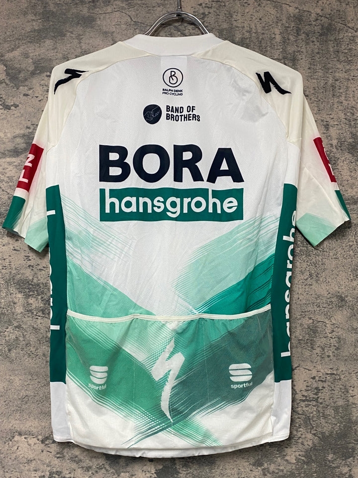 KJ821 スポーツフル sportful 半袖 サイクルジャージ 白 緑 XL BORA hansgrohe